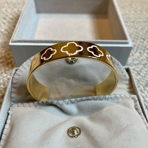 New in box Asha by Ashley McCormick 14k gold vermeil cuff bracelet